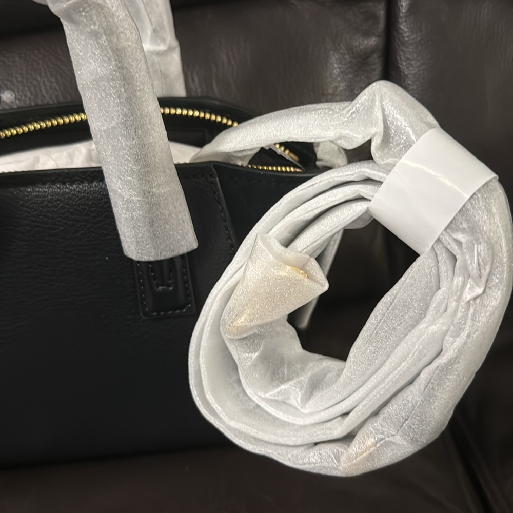 Micheal Kors Avril Extra-Small Leather and Suede Satchel - Picture 8 of 13